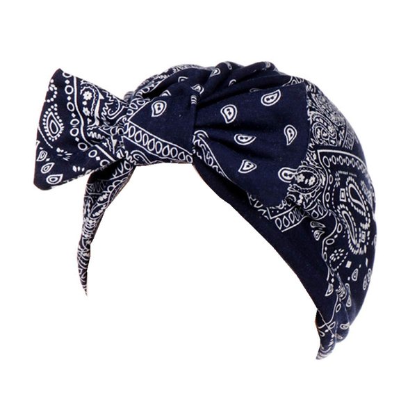 Qhome Womens Luxury Bow Turban Hat Stylish Chemo Cap