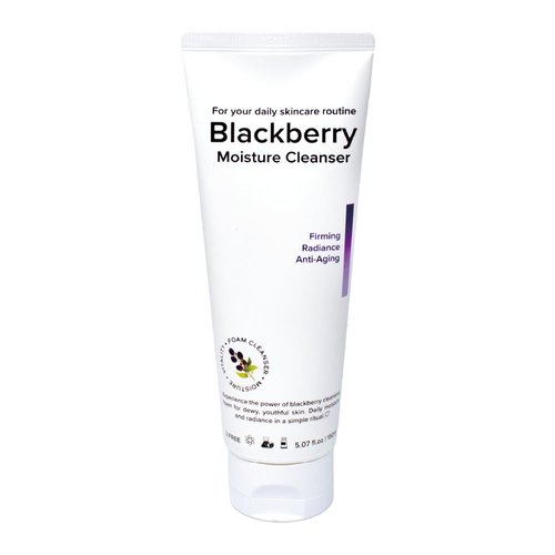 Naisture Foaming Facial Cleanser for Daily Face Wash Skincare with Hyaluronic Acid-Blackberry Moisture Cleanser 5.07 fl.oz (150 ml)