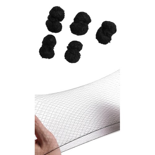 100 PCS 22 Inch Invisible Hair Nets Bun Cover Elastic Edge Mesh Hairnet Stretch Cap For Food Service, Ballet Bun, Sleeping