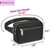 Fanny Packs for Women,Fashionable Crossbody Belt Bags Waist Pack for Teen Girls,Bum Hip Bag for Travel Hiking Cycling Running,Easy Carry Any Phone,Wallet (Black)