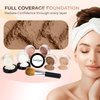 (SPF 30) (20Gms) (7PC) (COCOA Shade Makeup Kit by Sweetface Minerals) Packs Foundation Makeup Powder, Medium Concealer Powder, Peach Blush Powder, Bronzer Powder, Primer Powder, White Finishing Powder