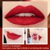 BLUE LOVE Non-Stick Cup Not Fade Lipstick, Not Fade Lip Gloss, Long Wear Lipstick Waterproof Smudge Proof Lip Stick, Nourishing & Long-Lasting Makeup for Women (01 Orange Red)