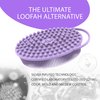 Avilana (Style 1) 2-in-1 Exfoliating Silicone Body Scrubber - Hygienic Shower Loofah Sponge Alternative for Deep Clean & Soft Skin