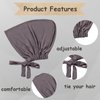 SHEHARUHI 3PCS Women's Elasticized Bandana Hat Women Under Scarf Hat Hijab Cap Bandana Hat with Adjustable Elastic Strap
