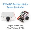 RioRand PWM DC Motor Speed Controller Switch Control 7-70V 30A Fuse (RRLSKJAASSSSSSS)