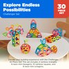 Magformers Challenger 30-Piece Set | Magnetic Tiles Building Blocks, Educational Kit, STEM Toy Set | Magnetic Building Tiles for Kids to Develop Problem-Solving Abilities and Shape Recognition