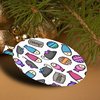 GRAPHICS & MORE Cat Toys Mouse Fish Catnip Pattern Aluminum Holiday Christmas Tree Ornament - 3.0" (7.6 cm) x 3.37" (8.6 cm)