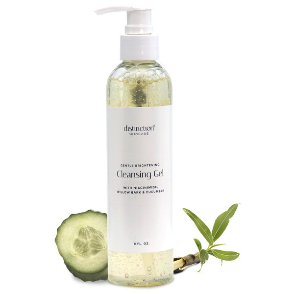 Distinction Firmalift Gentle Face Cleansing Gel – Hydrating & Moisturizing Botanical Facial Cleanser for Women and Men – Velvety Smooth & Foaming - Sulfate Free