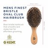 Kent OG1 Mens Hair Brush and Beard Brush, Boar Bristle Hair Brush, Club Hair Brush for Grooming, Scalp Care, and Kent Brush for Beard Straightening
