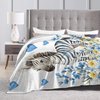 Cute Zebra Blanket Soft Cozy Zebra Plush Throw Blanket Super Warm Grassland Animals Fleece Fuzzy Bedding Decor Blanket Zebra Gifts for Kids Girls Boys Women Bed Stuff 40"X50"