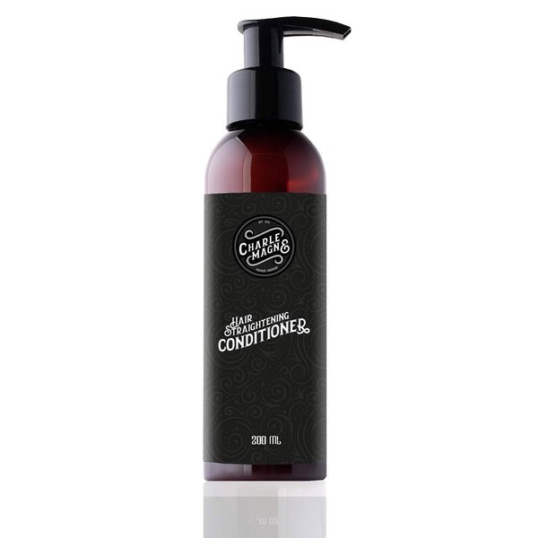 Charlemagne Hair Straightening Conditioner - Hair Conditioner For Men - Developed By Barbers - Made In Germany - 200 ml Conditioner For Hair - Hair Softener Men (Conditioner (Anti-Frizz & Breakage))