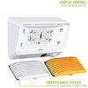 Leisure LED RV Exterior Motion Sensor Porch Utility Light 12v 300 LM Lighting Fixture. Replacement Lighting for RVs, Trailers Campers 5th Wheels White Base (White)