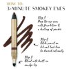 Artisan L'uxe Beauty Jumbo Eyeliner Pencil Bundle for Smokey Eyes in 3 Minutes - Water-Resistant, Smudge-Proof, Long-Lasting - Includes Seduction (Chocolate Brown), Midnight (Black) & Sharpener