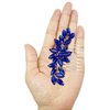 BETITETO Bridal Crystal Hair Piece Rhinestone Wedding Small Hair Comb Accessories for Women Girls (Blue)