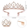 Birthday Sash and Crown for Women,Happy Birthday Sash for Women,Birthday Queen Sash and Crown,Rose Gold Tiaras for Women,Happy Birthday Decorations for Women,Birthday Crown Adult Woman,Birthday Tiara