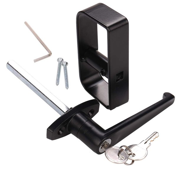 StartFine T-Handle Lock kit Shed Door Lock with 2 Keys and 2 Screws, 4-1/2" Stem Barn Playhouse & Chicken Coop Door Lock (4-1/2" L-Handle 1 kit)