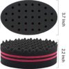 Small Holes Hair Sponge for Twists and Dreads Barber Afro Wave Nappy Curling Sponge Brush for Curls Women Men Natural Hair 1 Pcs