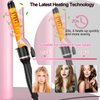 Wand Curling Iron Set, SEIPIKOL 6 in 1 Hair Straightener and Curler, 3/4 to 1 1/2 inch Ceramic Barrel Hair Curlers, Auto Off, Dual Voltage Hair Styling Hot Tools, Curling Wave Wand with Flat Iron