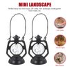 Toddmomy Mini Dollhouse Lantern 6Pcs Mini Kerosene Lamp Miniature Lantern Micro Landscape Ornament Mini Lantern for Dollhouse Accessories