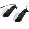 motoparty Motorcycle Turn Signals For KAWASAKI EX250R NINJA 250R KLX250S KLX250SF VN650 Vulcan S Front/Rear Turn Signal Indicator Light Blinker Lamp Motorcycle,(Transparent Shell)