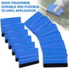 WRAPXPERT Blue Felt Squeegee,2 Pcs Squeegee for Vinyl,Medium Hardness Vinyl Squeegee Scraper Tool Kit for Crafts Car Wrap Window Tint Wallpaper Glass Film Application