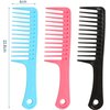 Acooruiteng 3 Pcs Wide Tooth Comb - Durable, Anti-Static Detangling Comb for All Hair Types