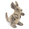 Folkmanis Small Kangaroo Hand Puppet, Brown; Tan, 1 EA
