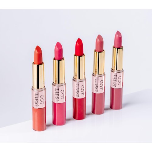 Got Lips? 2in1 Matte Lipstick & Liquid Lipgloss Lipstick - Richly Pigmented, Nourishing, Hydrating, Lightweight Velvety, Kissable, Anti-Smudging, Long Lasting Coverage - (#1 Mystic Mauve)