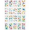 20 Sheets Dinosaur Temporary Tattoo, Fake Dinosaur Tattoo Face Body Stickers, Great for Dinosaur Birthday Party Favors Supplies for Adult Boys and Girls