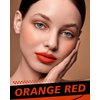 HOOMUSS Orange Lipstick Long Lasting, Matte Liquid Lipsticks for Women Non Transfer Smudgeproof Smooth and Easy to Appy Cruelty Free Lip Color, M51 Orange Red