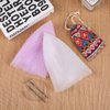 MILANGE Pre-punched Highlight Cap Sets (White and Purple) - Open Holes Reusable Silicone Hair Dye Caps with Hook for Professional Tipping and Home Salon Use