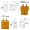 Gxcdizx 20Pack XT60 Upgrade Male Female Connectors Power Plugs for Lipo Battery RC Planes Cars