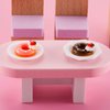 Skylety 33 Pieces 1:12 Dollhouse Miniature Decoration Accessory Dollhouse Miniature Kitchen Tableware Plastic Mini Plate Dishes Cups Bowl Set Micro Decoration for Dolls House Accessory Pretend Play