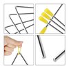 EASTROCK Triangle Instrument 3 Packs 4 5 6 Inch Percussion Instrument Set Hand Percussion Triangles with Striker