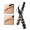 Eyebrow Pencil Microblading Eyebrow Pen Instant Lift Brow Pencil 4 Fork Tip Waterproof Eyebrow Pencil Fills Brows Makeup All-Day Natural Makeup Effect