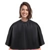 Short Barber Cape, Waterproof Nylon Salon Hair Cutting Cape, Makeup Artist Cape for Hair Dye, Comb-out, Styling, Shampoo