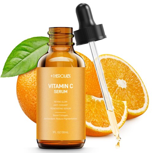 Vitamin C Face Serum With Hyaluronic Acid - Anti Aging Serum - Reduce Dark Spots, Professional Grade Treatment For Face & Eyes