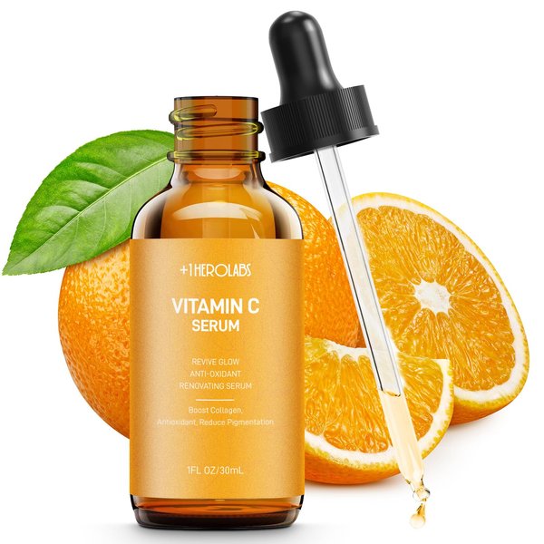 Vitamin C Face Serum With Hyaluronic Acid - Anti Aging Serum - Reduce Dark Spots, Professional Grade Treatment For Face & Eyes
