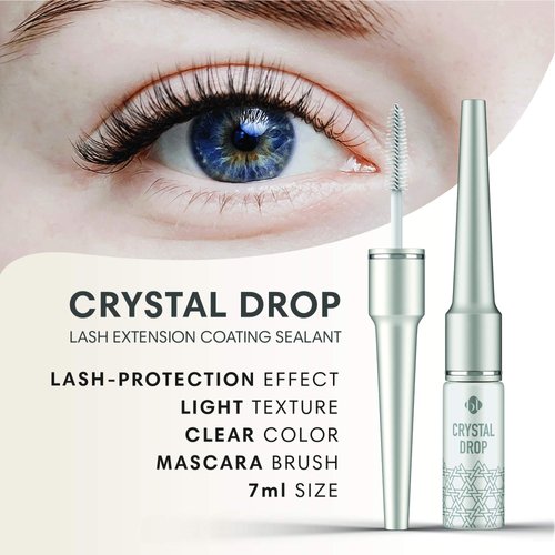 BL Lashes Blink Black Diamond Coating/Crystal Drop Eyelash Sealer for lash Extensions | Overnighter Lash Sealer for Long-Lasting & healthy Lash Extension | Longer Retention- 7 ml/ 0.24 fl Oz (Clear)