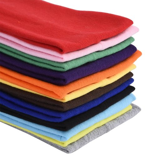Eboot 12 Pcs Stretch Elastic Yoga Headbands Mixed Colors for Teens and Women