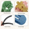 EEEKit 12PCS Duck Billed Hair Clips, 9 Colors Barber Hair Hairstyling Flat Claw Clips for Women Thick Thin Hair Accessory