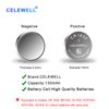 CELEWELL CR1632 5 Pack CR 1632 Battery Lithium 3v for Garmin Vivofit Jr Key Fob Replacement 【5-Year Warranty】