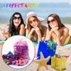 24Pcs Hair Scrunchies for Girls Shiny Metallic Scrunchies Cute Elastic Hair Bands Scrunchy Hair Ties Ponytail Holder for Girls Women Hair Accessories with a Gift Bag for Gym Dance Party Club