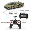 QUN XING Remote Control Car 1:24 Officially Licensed 2.4GHZ Rc Cars Lambo Sport Racing Toy Car for Kids Boys 4-7 Years Birthday Gift, Green