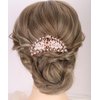 Chargances Bridal Faux Pearl Hair Comb Long Teeth Hair Side Combs Luxury French Hair Comb Wedding Hair Accessories for Women