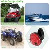10L0L Golf Cart 12 Volt Horn Kit for Yamaha EZGO Club Car or UTV Boat, Floor Mount Button Switch, Volume Up to 118db