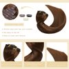 Clip in Hair Extensions,22 Inch Straight Human Hair Clip in Extensions Seamless Straight Hair Extensions Thick Long Synthetic Hairpieces For Women Natural Hair (Medium Brown)