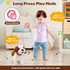 Arkyomi Walking Dog Toy with Remote Control Interactive Dog Toy Leash Plush Pets Puppy Doy Toy with Walking Barking Singing Shaking Tail Pretend Dress Up Dog for Boys & Girls