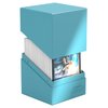 Ultimate Guard Boulder Solid 100+, Deck Case for 100 Double-Sleeved TCG Cards, Turquoise, Secure & Durable Storage for Trading Card Games, No Transparency