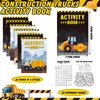 Sinmoe 36 Pieces Mini Activity Books for Kids Party Favors Construction Trucks Activity Books for Kids Including Dump Diggers Cranes Tractors for Kids Home Supplies School Activity for Birthday Gifts